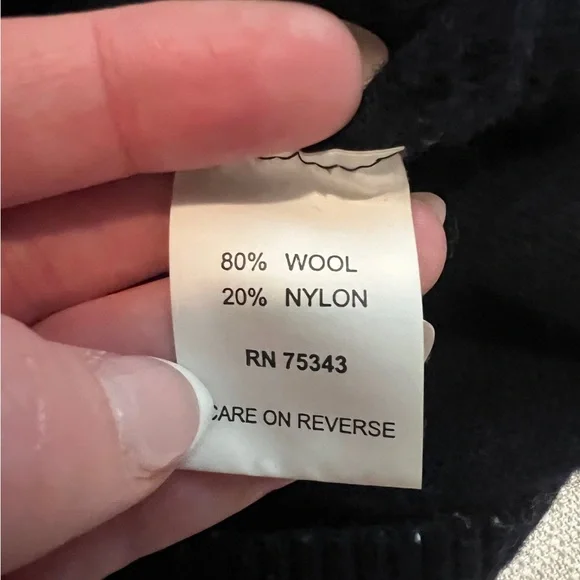 Daniele Blasi Men’s Navy and Red Wool Quarter Zip Sweater Size L - Picture 5 of 8